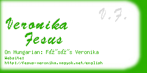 veronika fesus business card